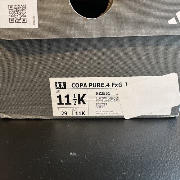 Children Unisex adidas Kids Soccer Copa Pure.4 Firm Ground 11.5k - Picture 10 of 10